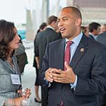 BSA President & CEO Victoria Espinel and Rep. Hakeem Jeffries